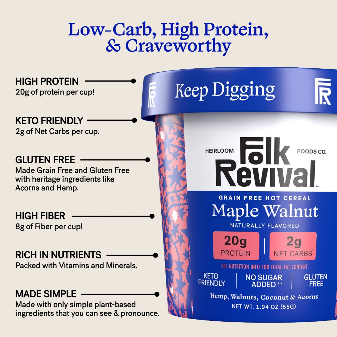 Maple Walnut - Keto Instant 'Oatmeal'