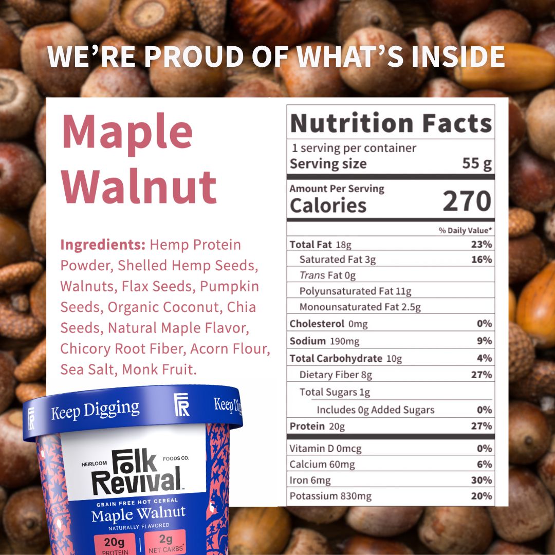 Maple Walnut - Keto Instant 'Oatmeal'