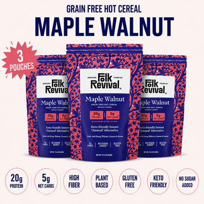 Maple Walnut - Keto Instant 'Oatmeal' Pouch