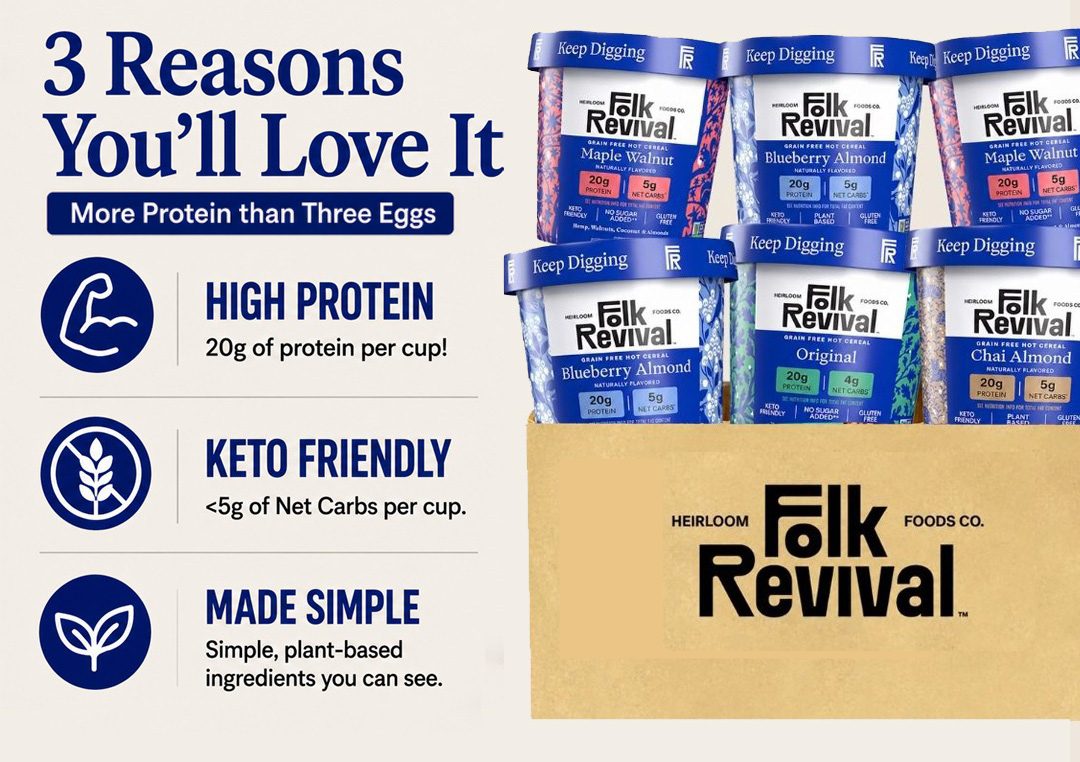 Blueberry Almond - Keto Instant 'Oatmeal'