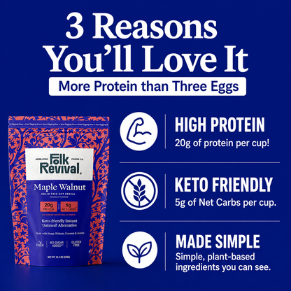 Maple Walnut - Keto Instant 'Oatmeal' Pouch