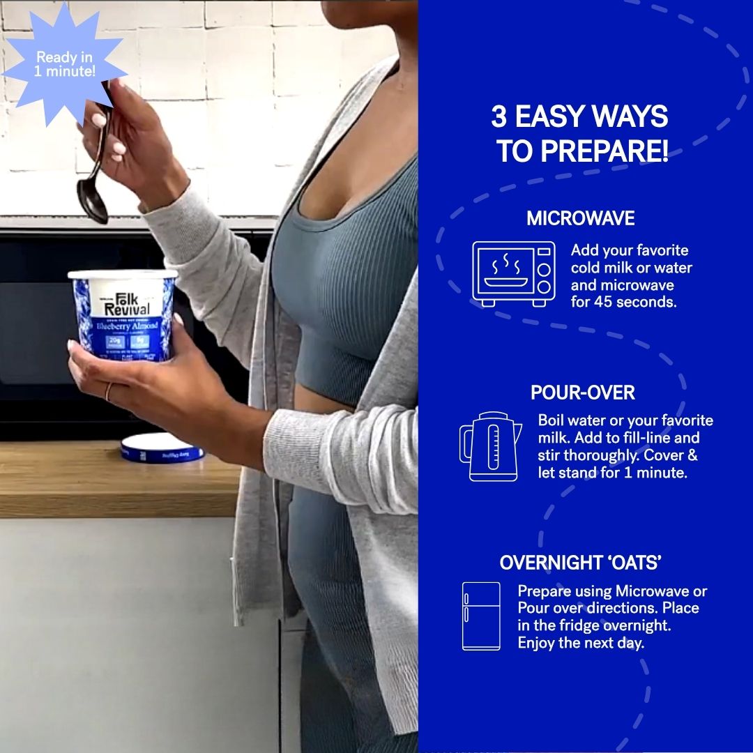 Blueberry Almond - Keto Instant 'Oatmeal'