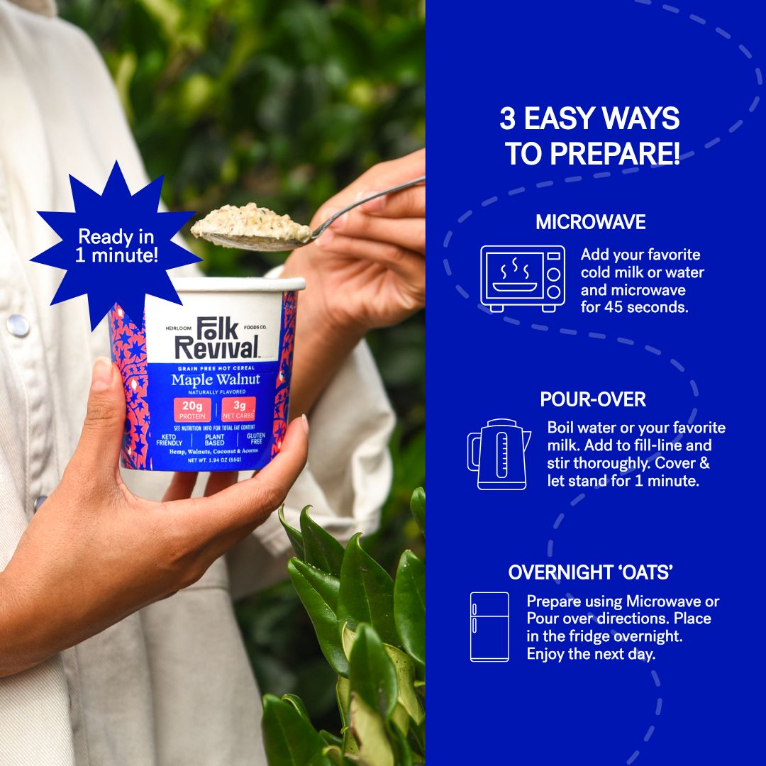 Maple Walnut - Keto Instant 'Oatmeal'