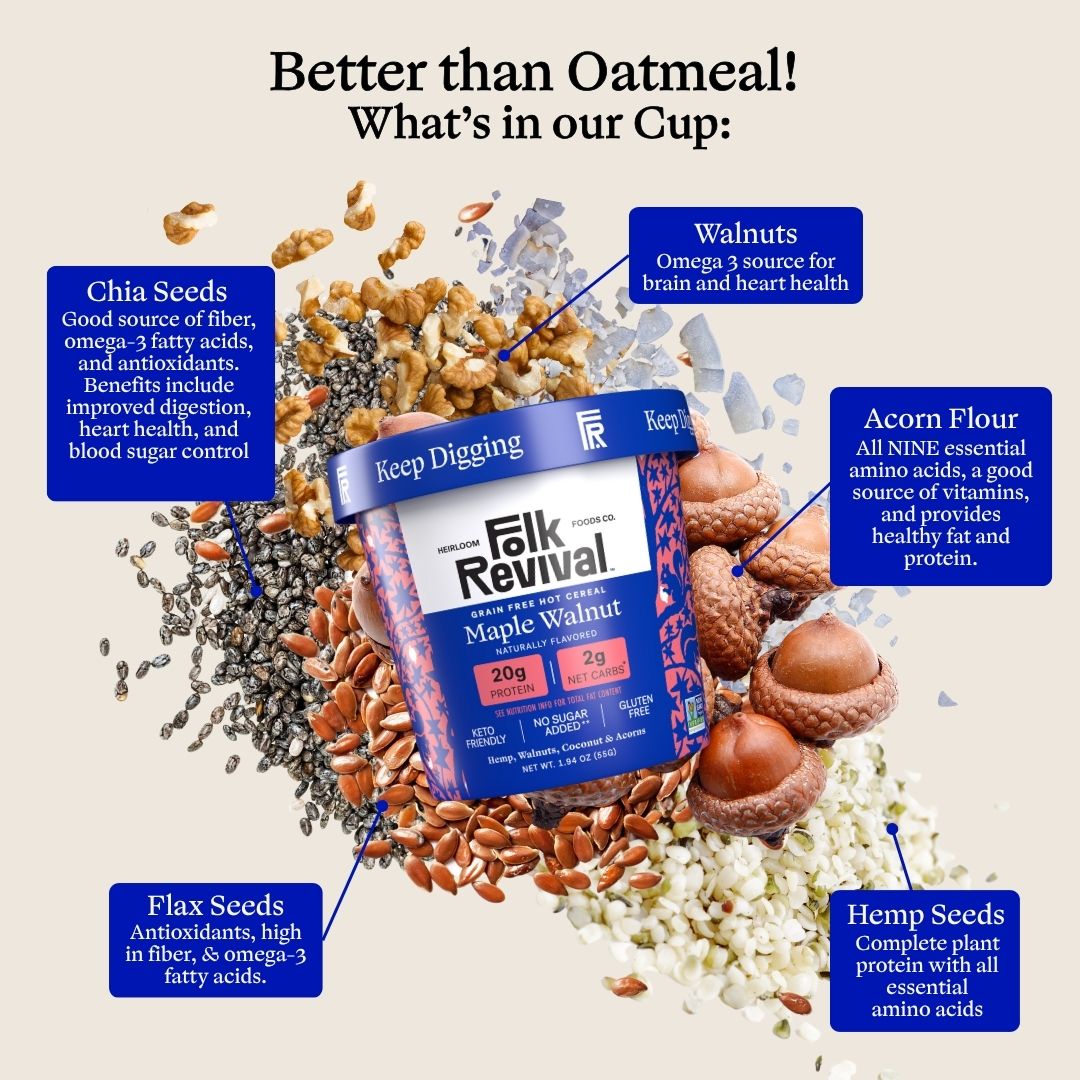 Maple Walnut - Keto Instant 'Oatmeal'