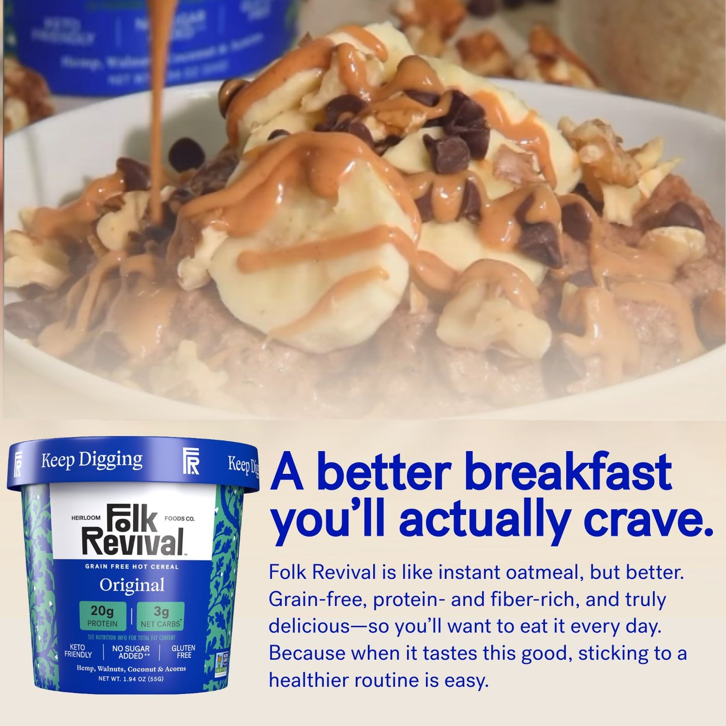 Original - Keto Instant 'Oatmeal'