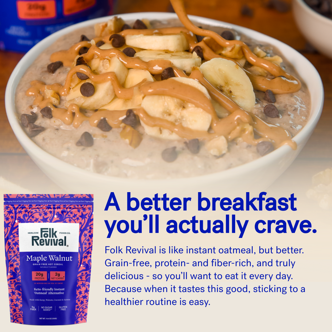 Maple Walnut - Keto Instant 'Oatmeal' Pouch