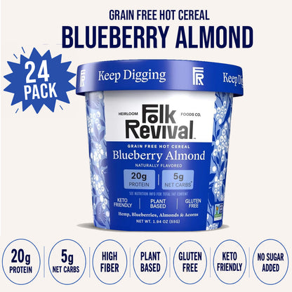 Blueberry Almond - Keto Instant 'Oatmeal'