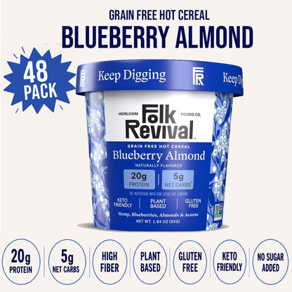 Blueberry Almond - Keto Instant 'Oatmeal'