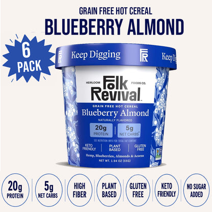 Blueberry Almond - Keto Instant 'Oatmeal'