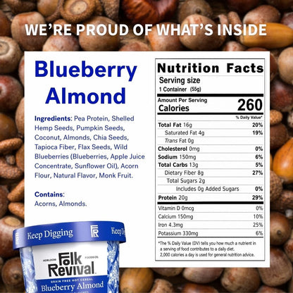 Blueberry Almond - Keto Instant 'Oatmeal'