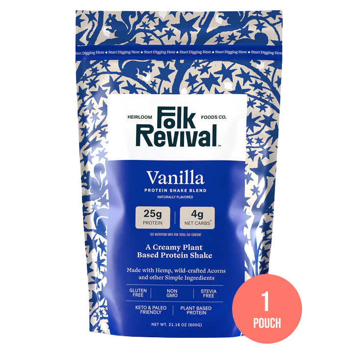 Vanilla Protein Shake Blend & Plant Based Protein - Folk Revival