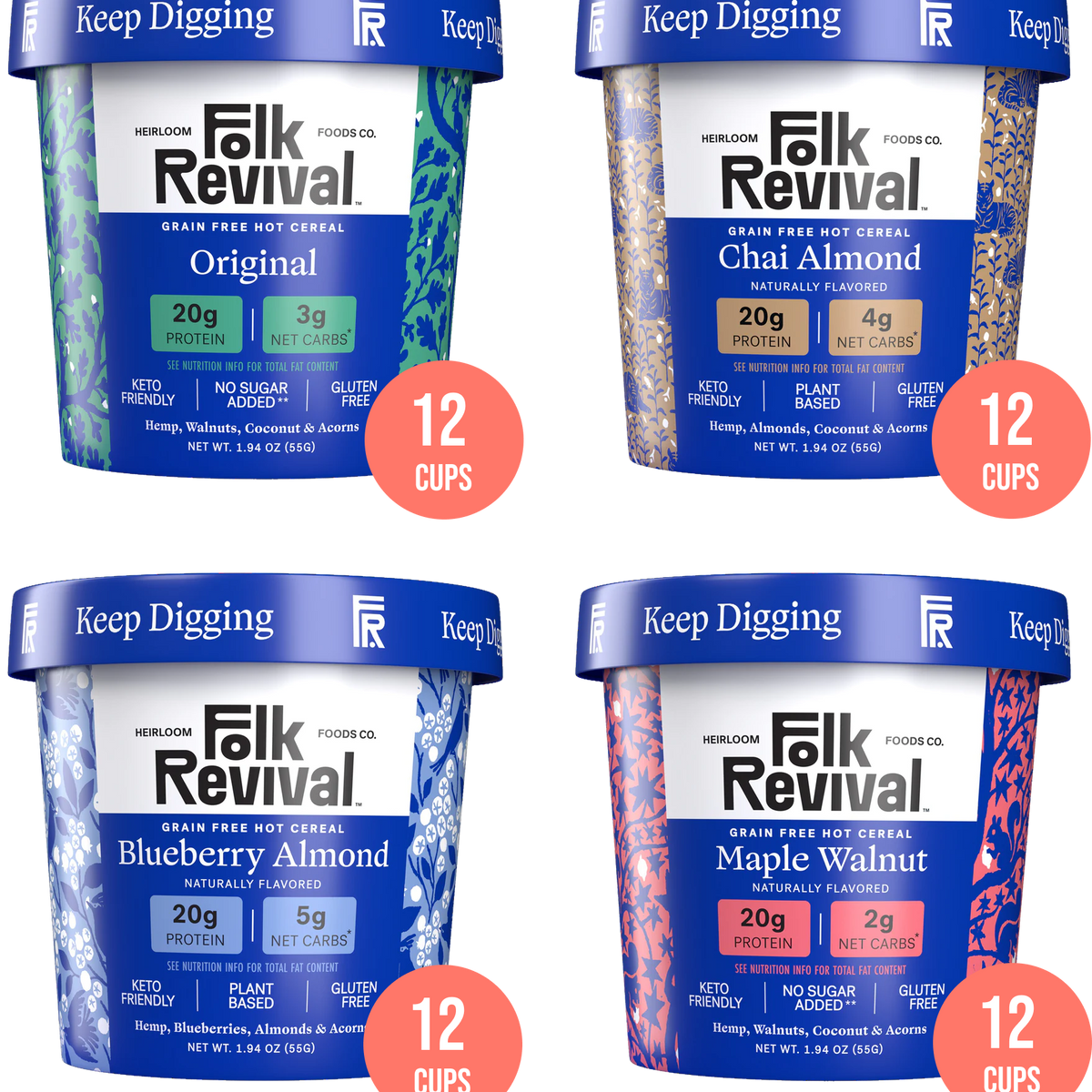 Variety Pack - Keto Instant 'Oatmeal'
