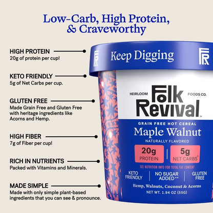 Maple Walnut - Keto Instant 'Oatmeal'
