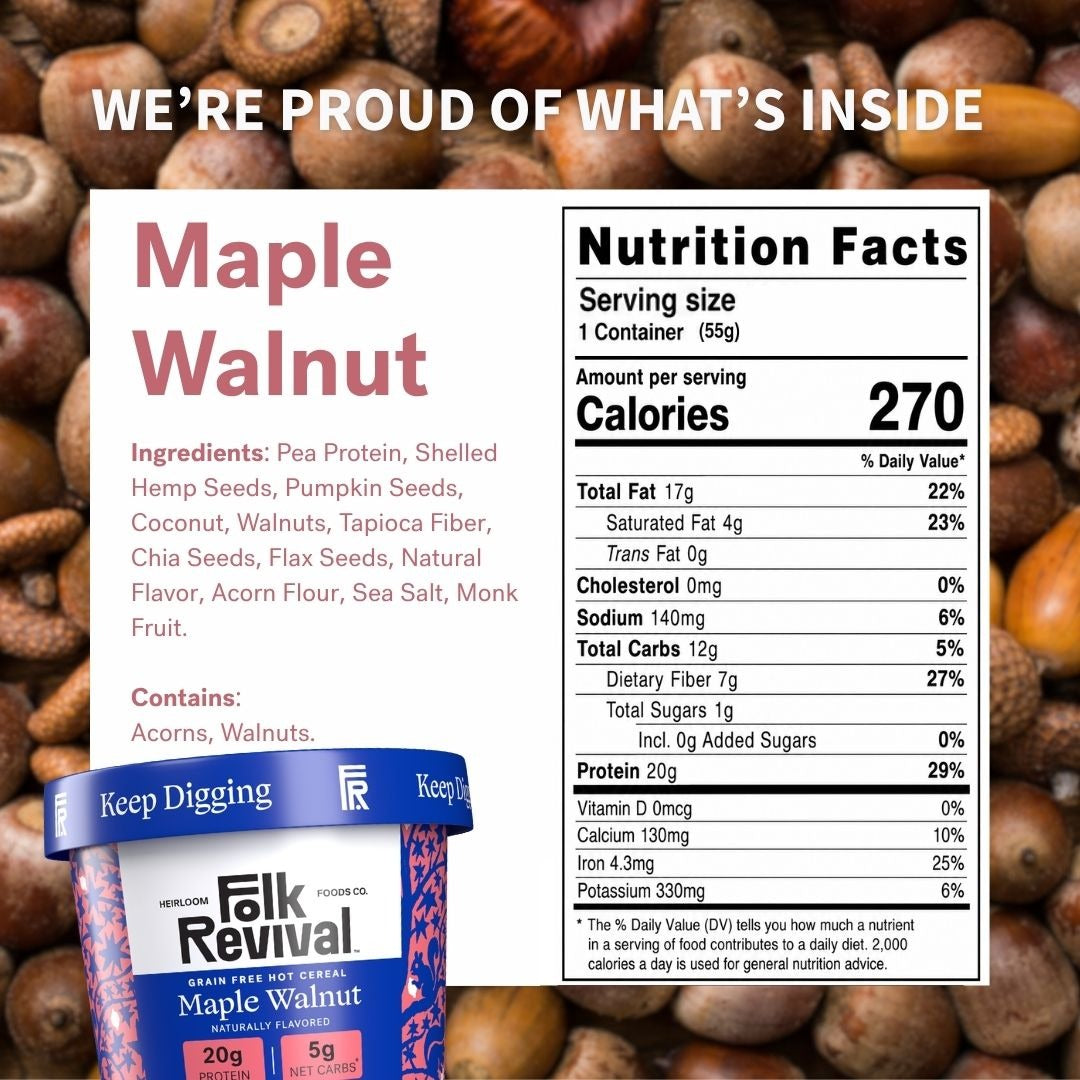 Maple Walnut - Keto Instant 'Oatmeal'