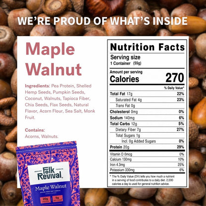 Maple Walnut - Keto Instant 'Oatmeal' Pouch