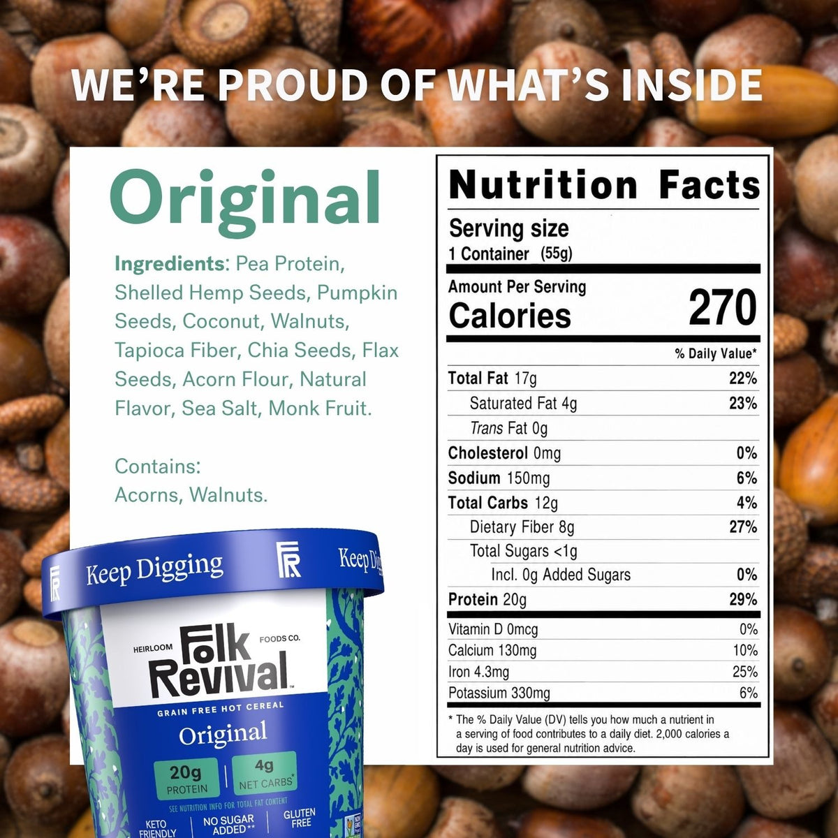 Original - Keto Instant 'Oatmeal'