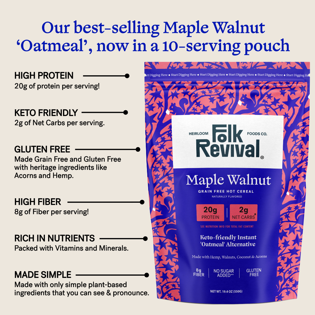 Maple Walnut - Keto Instant 'Oatmeal' Pouch