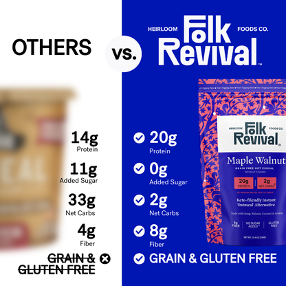 Maple Walnut - Keto Instant 'Oatmeal' Pouch