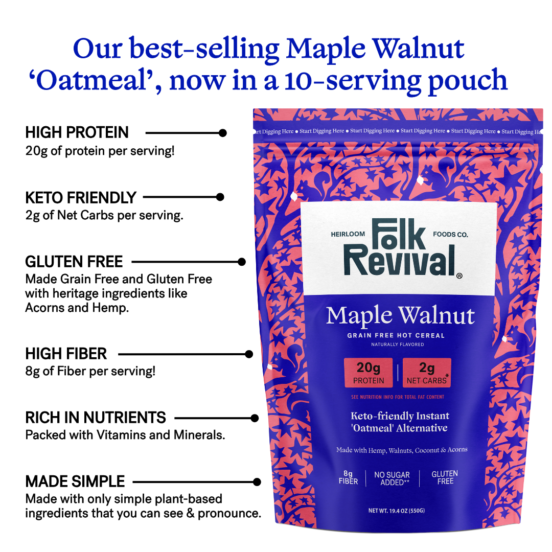Maple Walnut - Keto Instant 'Oatmeal' Pouch