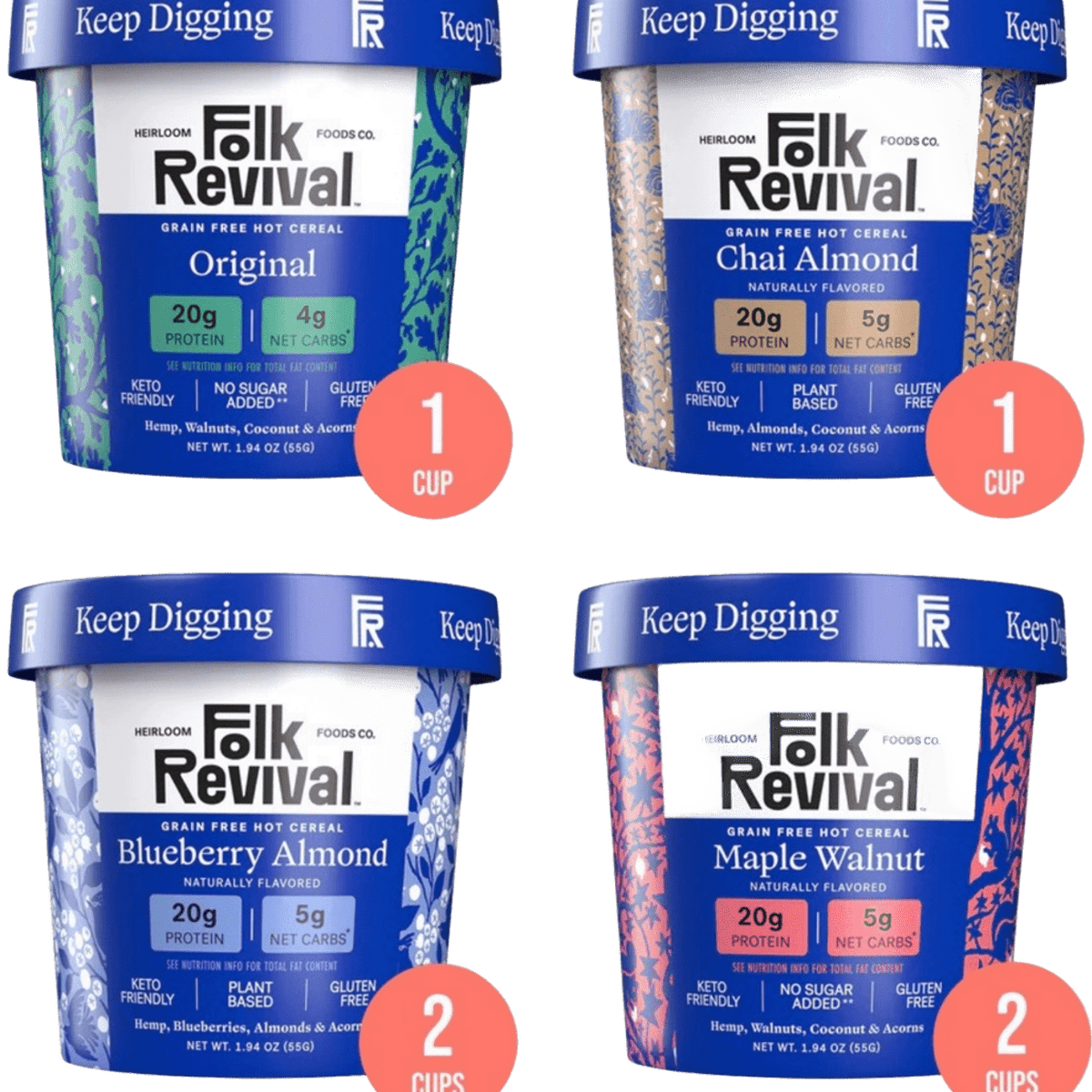 Variety Pack - Keto Instant 'Oatmeal'