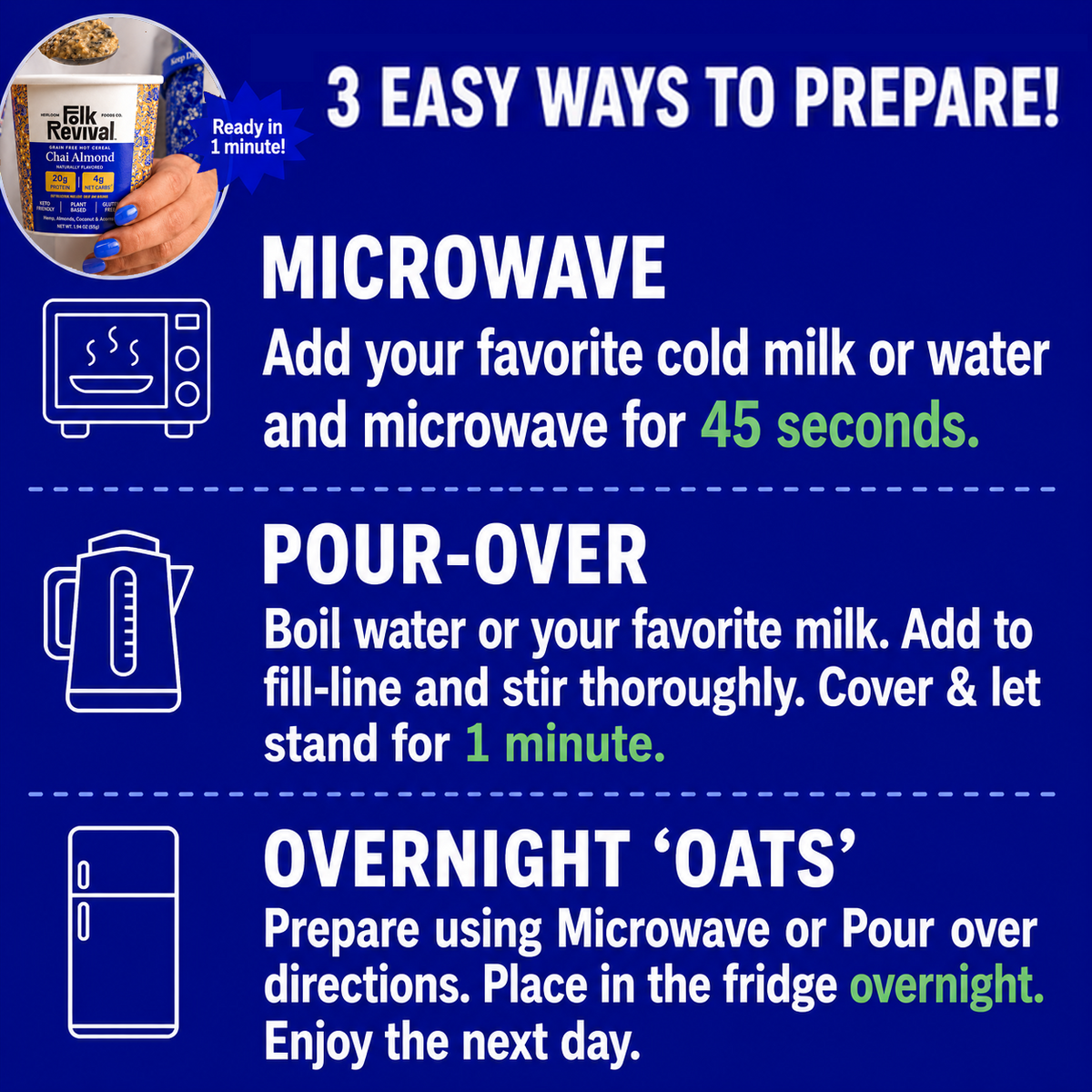 Keto Instant 'Oatmeal'