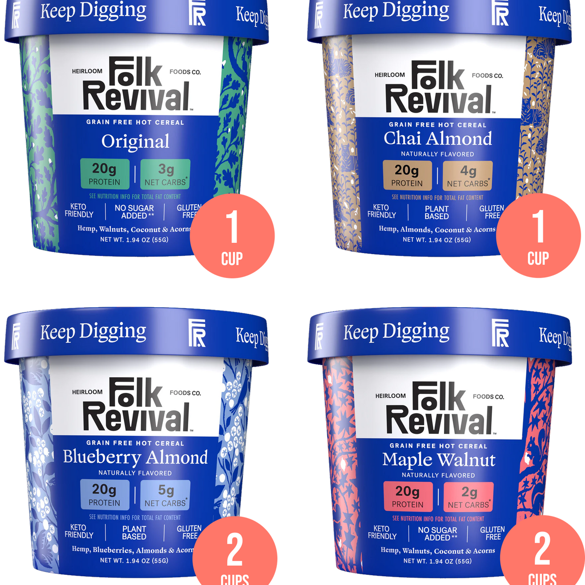 Variety Pack - Keto Instant 'Oatmeal'